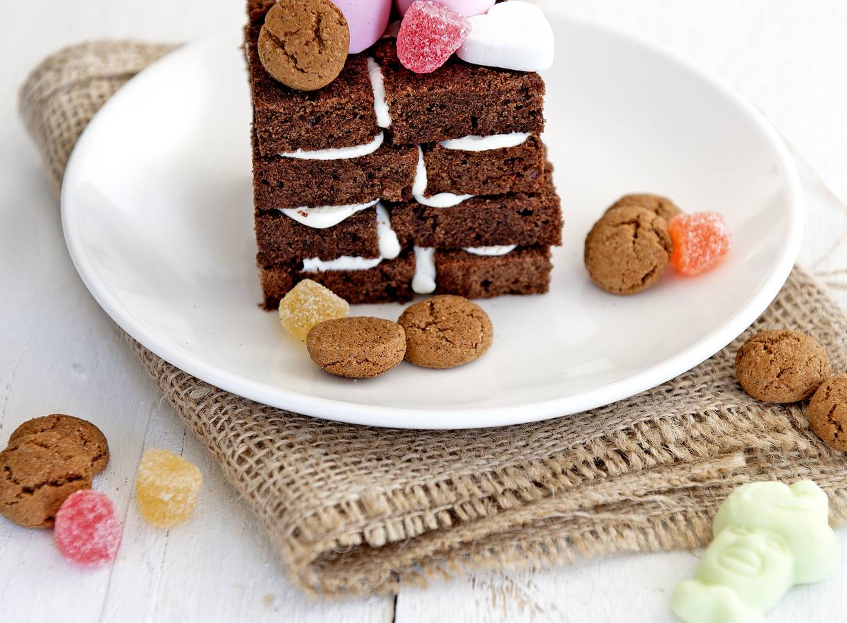 Schoorsteentjes met strooigoed