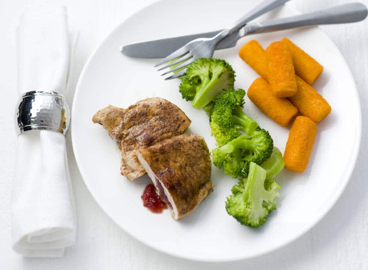 Varkensfiletlapje met cranberrycompote