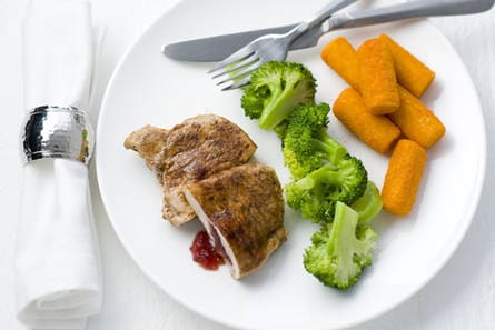 Varkensfiletlapje met cranberrycompote