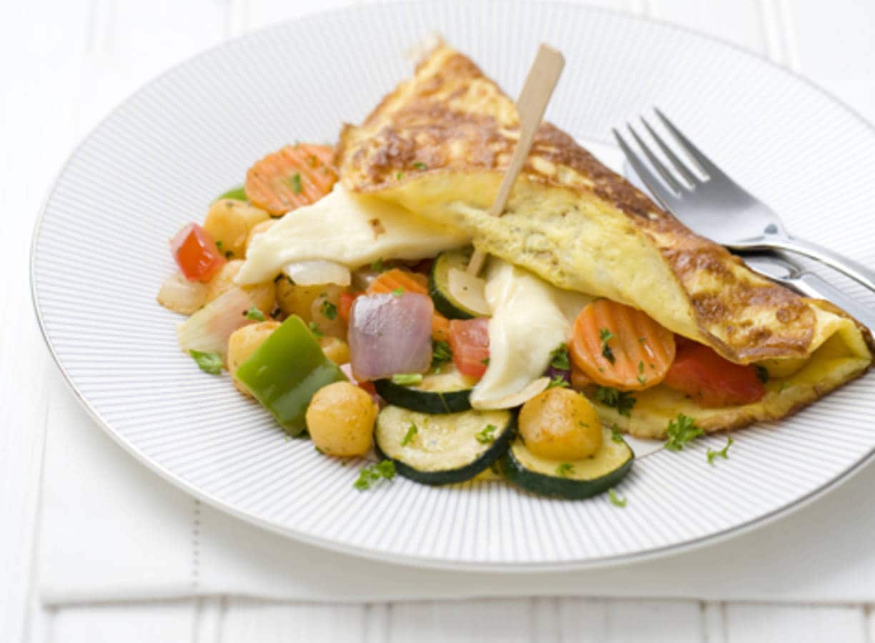 Omelet met Franse groenten & kaas