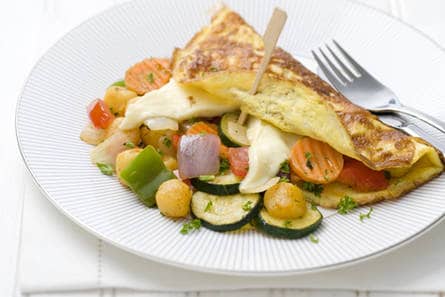 Omelet met Franse groenten & kaas