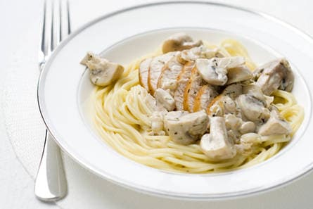 Kalkoenfilet met champignonroomsaus