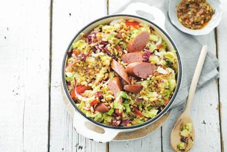 Andijviestamppot met tomaat en radicchio