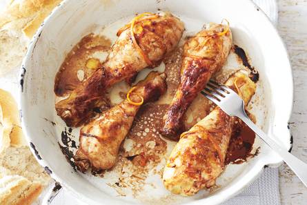 Drumsticks met balsamico & sinaasappel