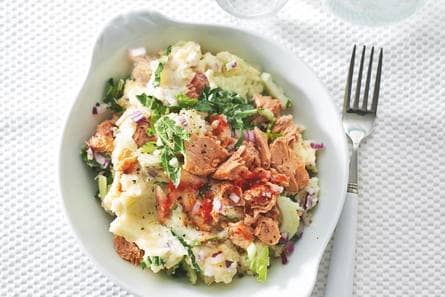 Pittige paksoistamppot met zalm