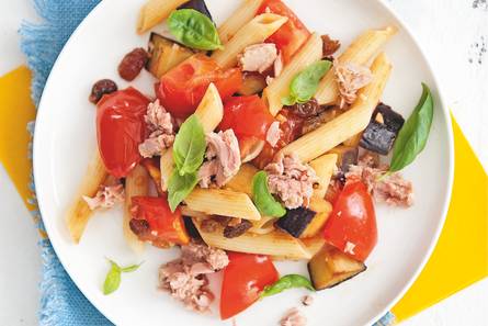 Siciliaanse pasta met tonijn