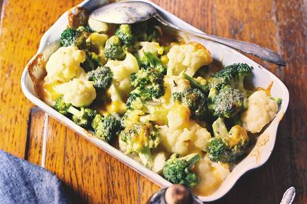 Broccoli-bloemkoolgratin