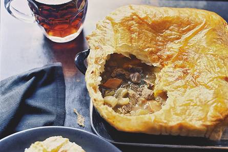 Beef en beer pie