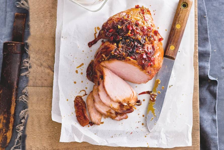 beenham uit de oven met sinaasappel - recept - allerhande - albert heijn