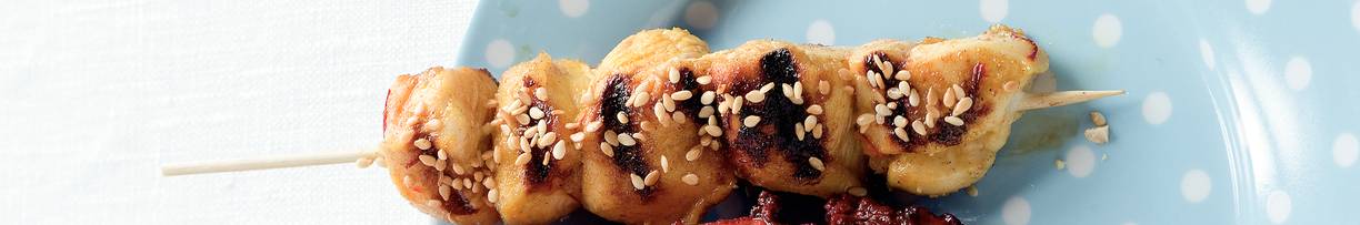 Kipspiesjes in currymarinade