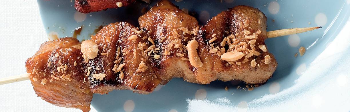 Kipspiesjes in ketjapmarinade