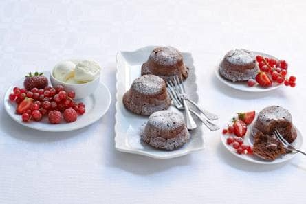 Smeltende chocoladecakejes