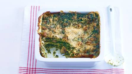 Spinazielasagne met geitenkaas