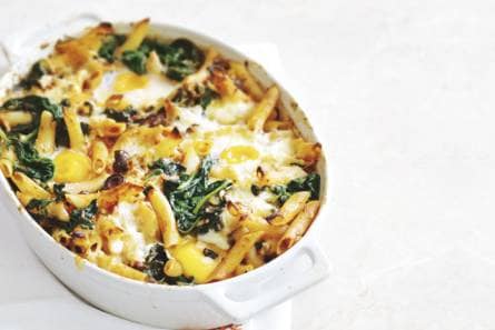 Ovenpasta met ei