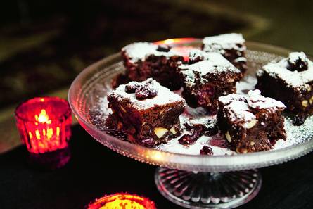 Berry-cherry-brownies
