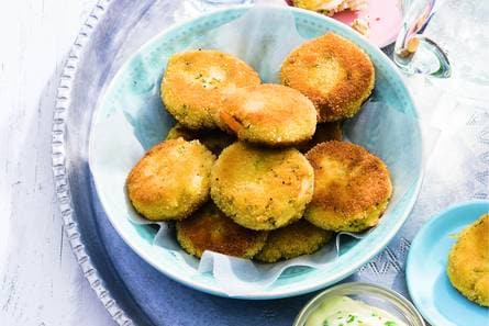 Krabkoekjes met dipsaus