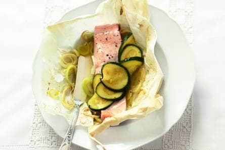 Zalm 'en papillotte'