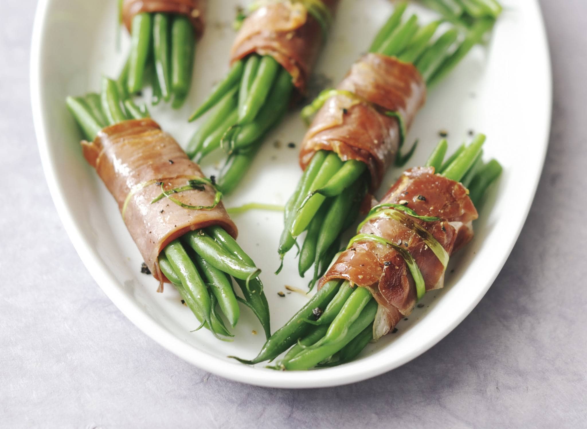Haricots verts met serranoham recept Allerhande Albert Heijn