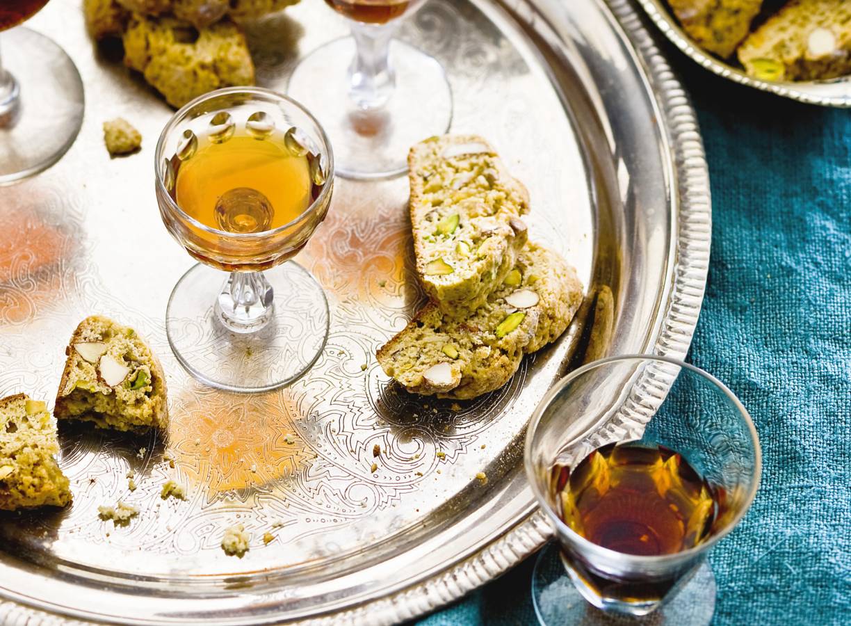 Cantuccini met pistache en venkelzaad