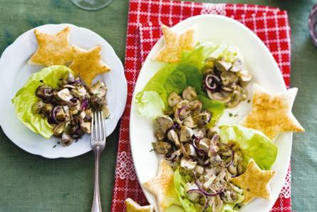 Gebakken champignons met toast