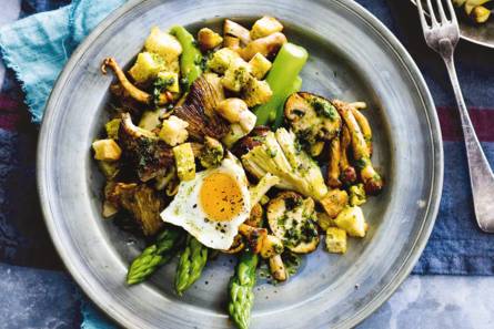 Lauwwarme paddenstoelensalade