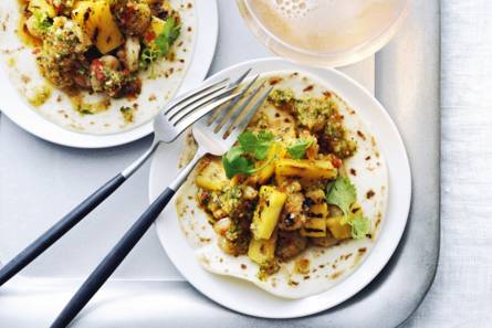 Miniwraps met Mexicaanse topping
