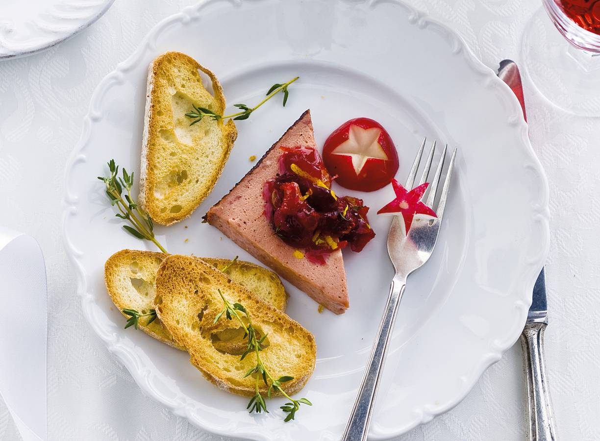 Paté met cranberrycompote