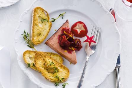 Paté met cranberrycompote