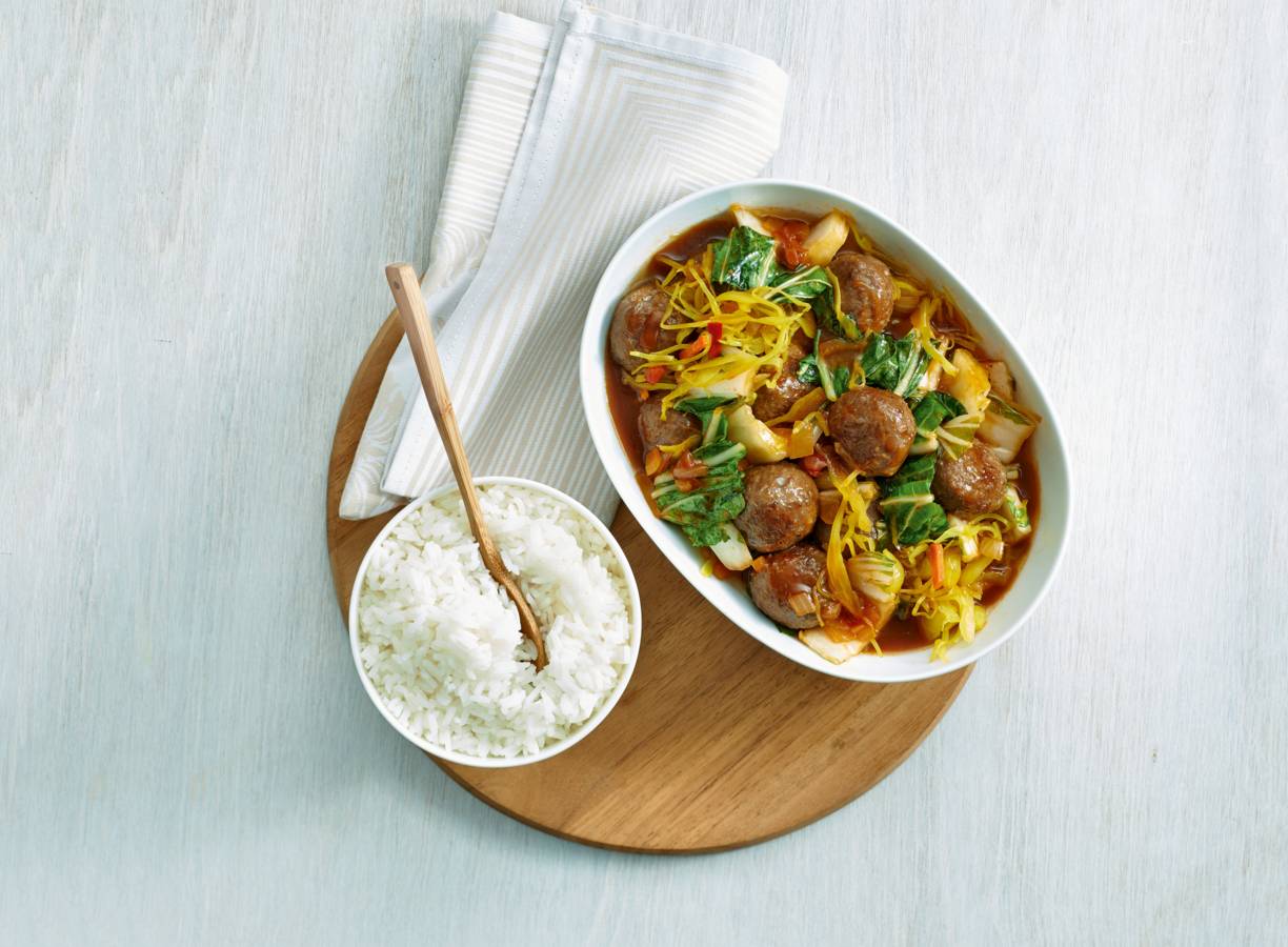 Smoorballetjes met paksoi