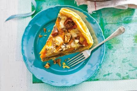 Quiche met vijgen en walnoten