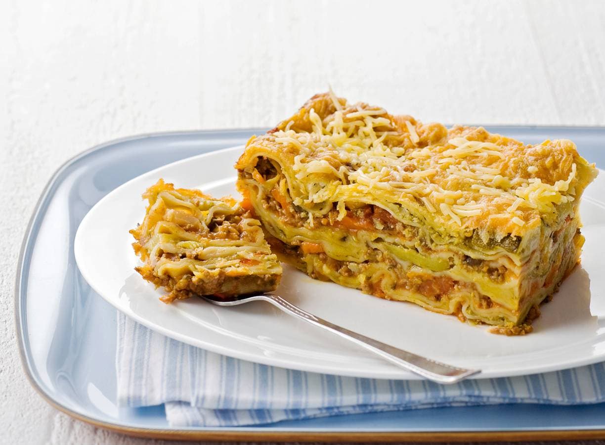 Lasagne met pesto