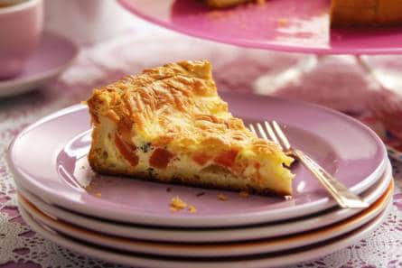 Tomatenquiche van croissantdeeg