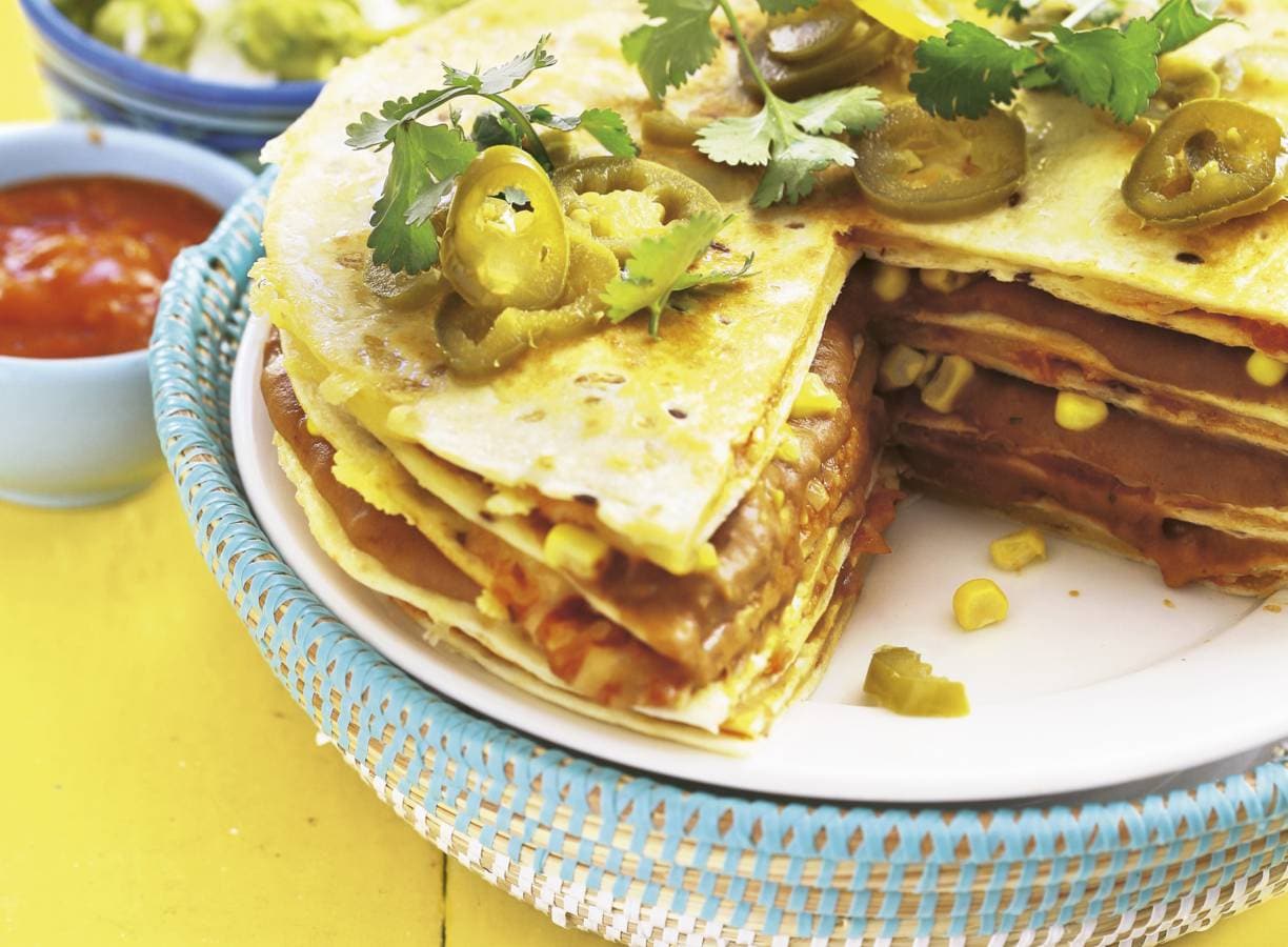 Tortillataart met guacamole
