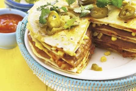 Tortillataart met guacamole