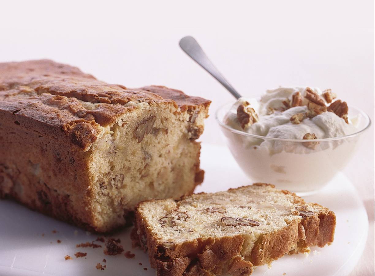 Bananencake met pecannoten