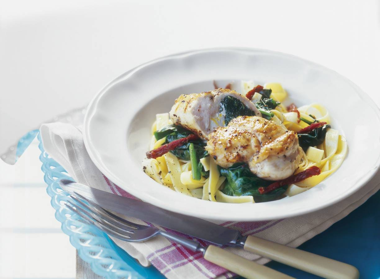 Kipfilet met spinazie