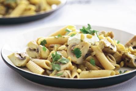 Romige champignon-pastaschotel