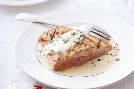 Zalm met wittewijnsaus