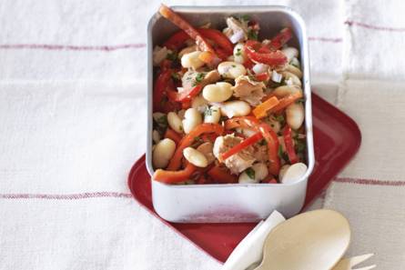 Wittebonensalade met tonijn