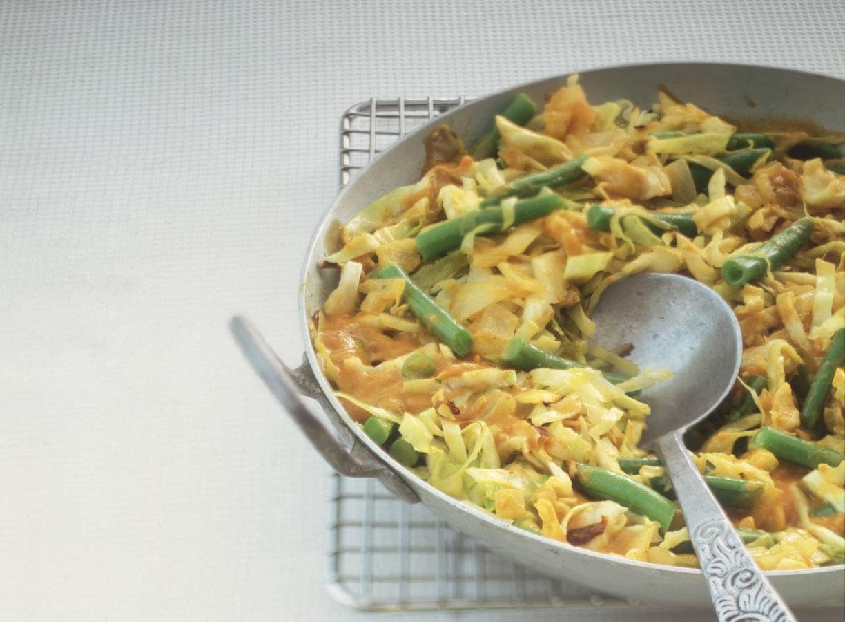 Groentecurry met ei