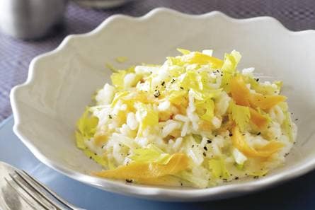 Risotto met gerookte zalm