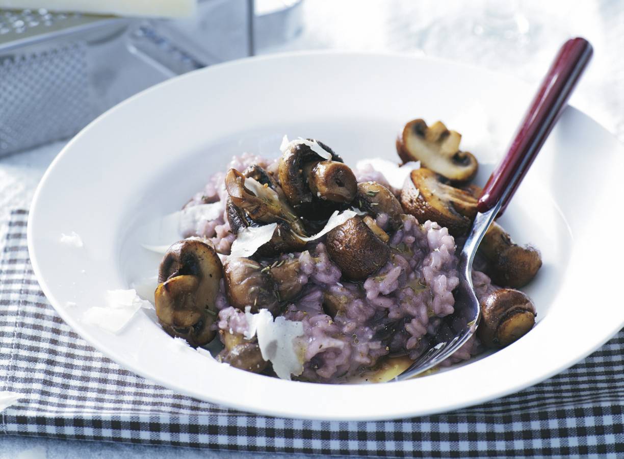Risotto met kastanjechampignons
