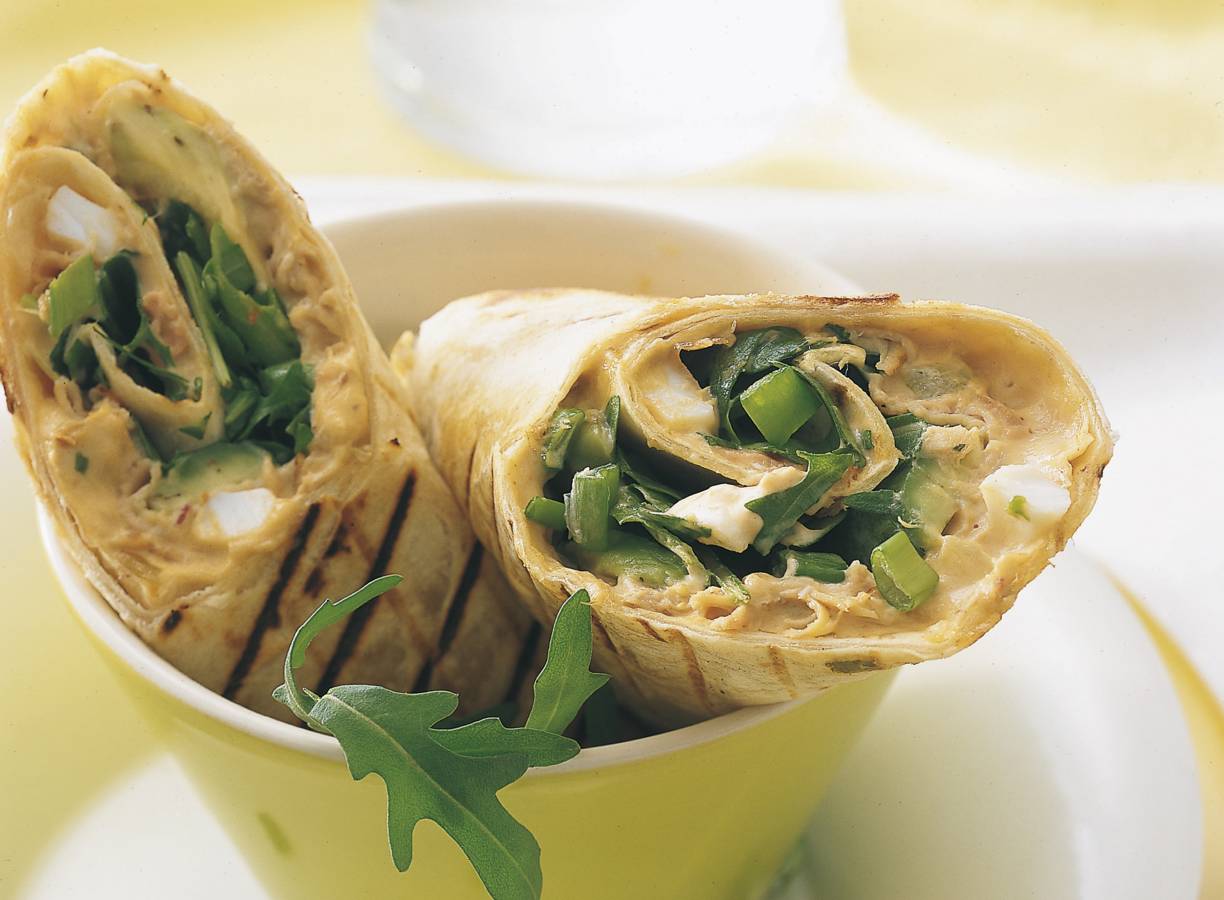 Tonijnwrap met avocado