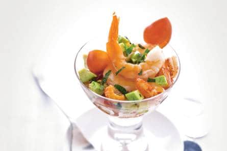 Garnalencocktail met tomaat en avocado
