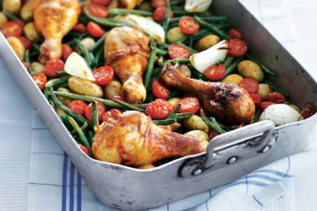 Kipdrumsticks & sperziebonen