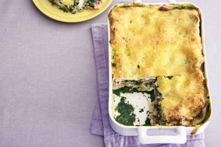 Lasagne met ham en spinazie