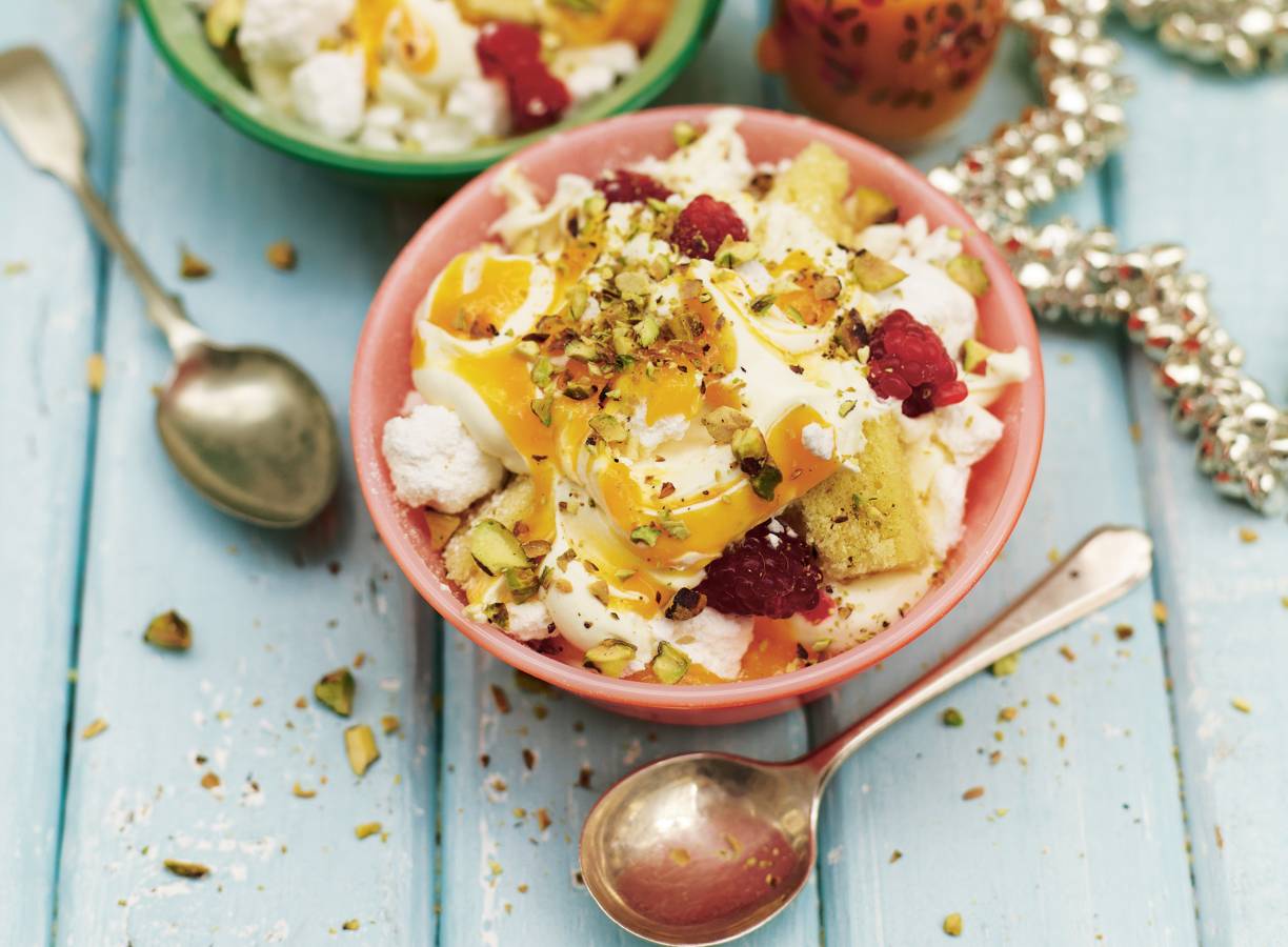 Mango meringue mess