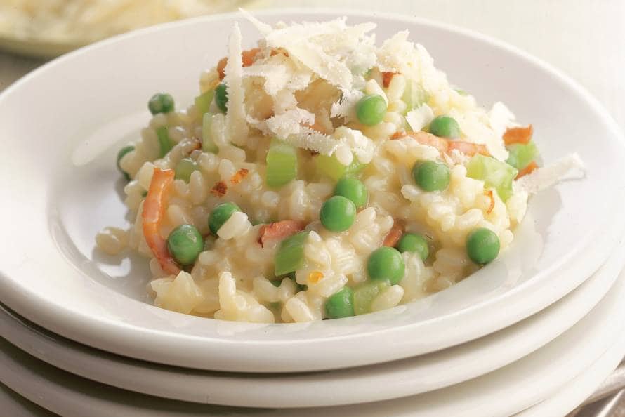Risotto met erwten recept Allerhande Albert Heijn