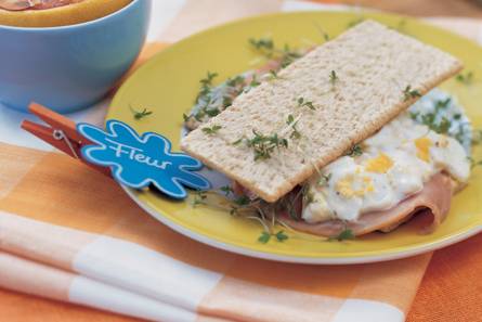 Toast met zelfgemaakte eiersalade