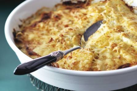 Aardappelgratin met knolselderij